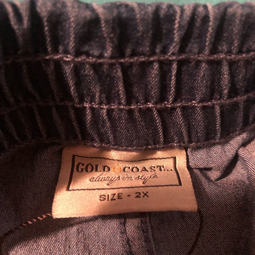 Women’s 2X Gold Coast Blue Palooza Stretch Pants (NEW) - Picture 7 of 8